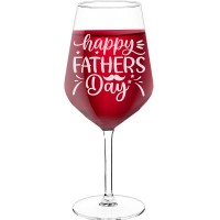 Sparkling Wine Glass With Engraved Text - "Happy Father'S Day ", Gifts for Wine Lovers, Size 530ml