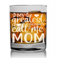 70. Dzimšanas Dienas Dāvana Vīriešiem ar Gravējumu - "My Greatest" ,Personalizēta viskija glāze 270ml