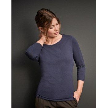 Ladies 3/4 Sleeve Stretch Tee
