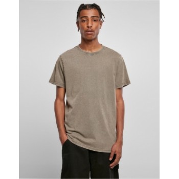 Acid Washed Round Neck Tee
