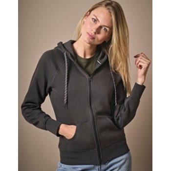 Sieviešu jaka ar pilno rāvējslēdzēja aizdares kapuci