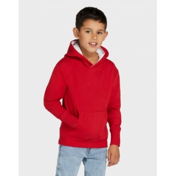 Contrast Hooded Sweatshirt Kids