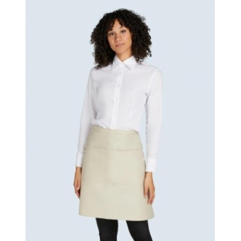 BRUSELS - Īss pārstrādāts bistro priekšauts ar kabatu