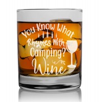 Gift For Men In 30S Fathers Day Whiskey Glass 270ml With Engraved Text : "You Know What Rhymes"