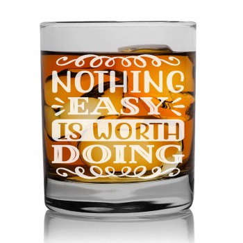 60Th Birthday Gift For Men Fathers Day Whiskey Glass 270ml With Engraved Text : 