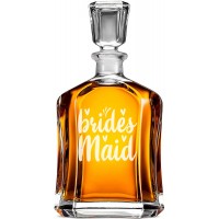 Viskija Karafe ar Uzrakstu - "Brides Maid" ,Dāvana Vīrietim Ar Gravējumu, Izmērs 700Ml Viskija Karafe ar Uzrakstu - "Brides Maid" ,Dāvana Vīrietim Ar Gravējumu, Izmērs 700Ml