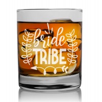 70. Dzimšanas Dienas Dāvana Vīriešiem ar Gravējumu - "Bride Tribe" ,Viskija degustācijas glāze 270ml