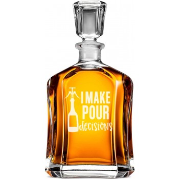 Burbona Dekanteris ar Uzrakstu - 