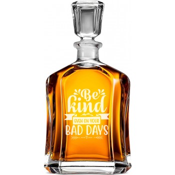 Moderna Burbona Karafe ar Uzrakstu - 