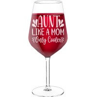 With Engraved Text - "Aunt Like A Mom Only Cooler", Fiend Gift, Size 530ml