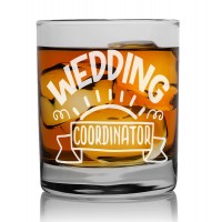 50. Dzimšanas Dienas Dāvana Vīriešiem  ar Gravējumu - "Wedding Coordinator" ,Personalizēta glāze rumam 270ml