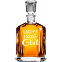Unikāla Viskijakarafe ar Uzrakstu - "Daddy'S Little Girl" ,Dāvana Mīļotam, Izmērs 700Ml