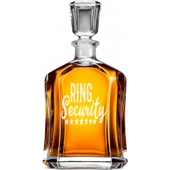 Viskija Stikl Karafe ar Uzrakstu - 