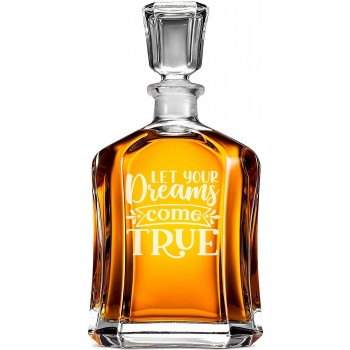 Stikla Viskija Karafe ar Uzrakstu - 