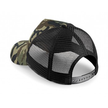 Kamuflāžas snapback trucker cepure