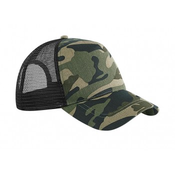 Kamuflāžas snapback trucker cepure