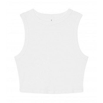 Women's Micro Rib Muscle Crop Tank