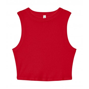 Women's Micro Rib Muscle Crop Tank