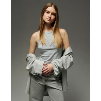 Women's Micro Rib Racer Tank