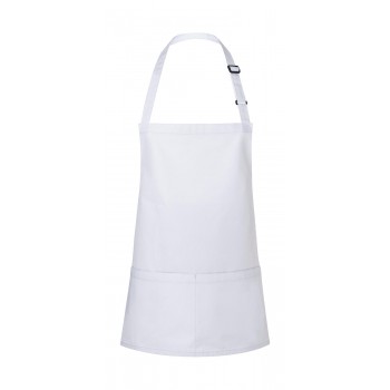 Short Bib Apron Basic with Buckle and Pocket