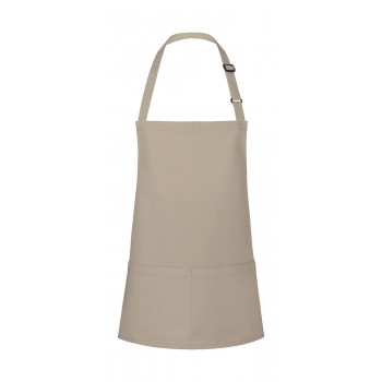 Short Bib Apron Basic with Buckle and Pocket