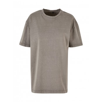 Ladies Oversized Acid Wash