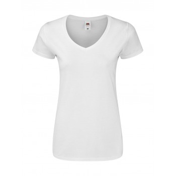 Ladies' Iconic 150 V Neck T