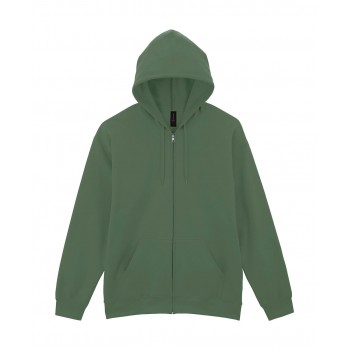 Softstyle Vidējā svara pilnas rāvējslēdzēja aizdares džemperis ar kapuci