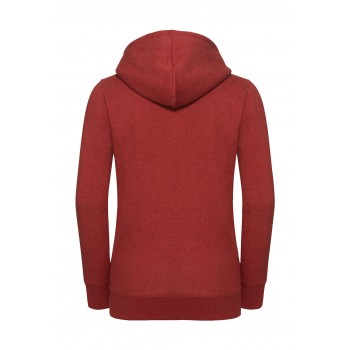 Sieviešu autentisks melanžēts džemperis ar kapuci