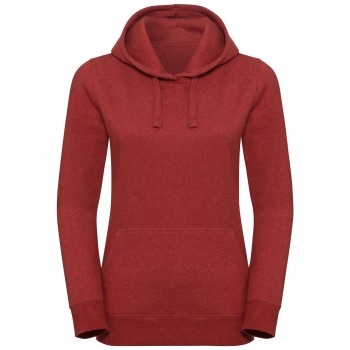 Sieviešu autentisks melanžēts džemperis ar kapuci