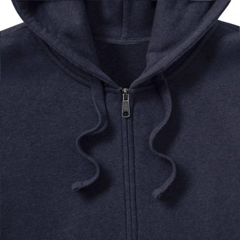 Vīriešu autentisks melanžēts džemperis ar kapuci ar rāvējslēdzēju