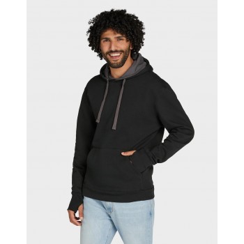 Contrast Hooded Sweatshirt Men