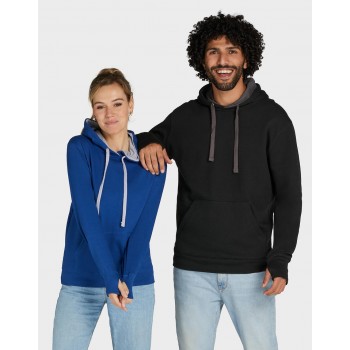 Contrast Hooded Sweatshirt Men