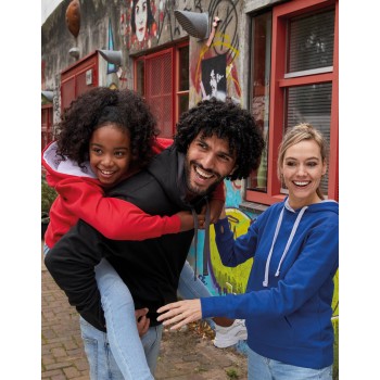 Contrast Hooded Sweatshirt Men