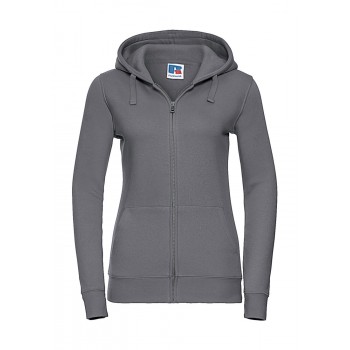 Sieviešu džemperis ar rāvējslēdzēju un kapuci