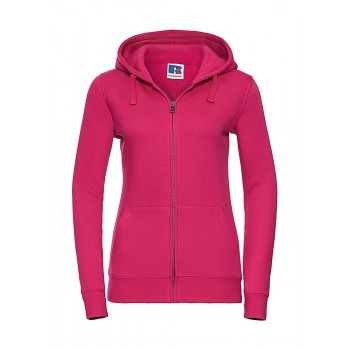 Sieviešu džemperis ar rāvējslēdzēju un kapuci