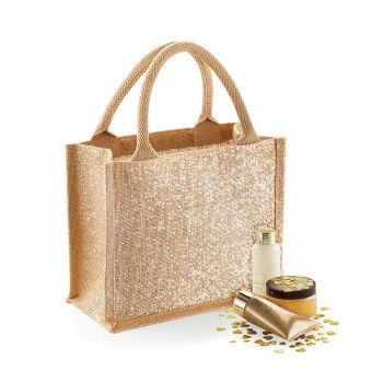 Shimmer Jute Mini Gift Bag