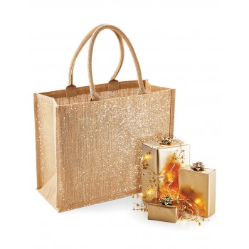 Shimmer Jute Shopper
