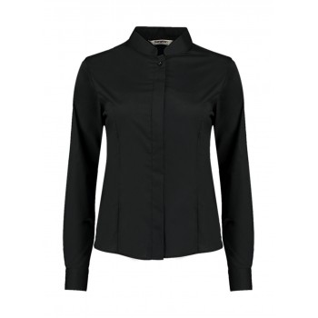 Women's Tailored Fit Mandarin Collar Shirt