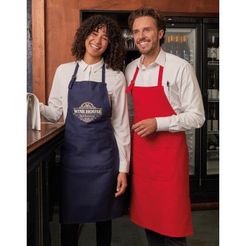 LISBON 100% Cotton Bib Apron