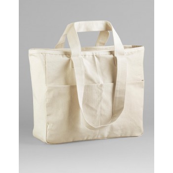 Double Handle Cargo Pocket Tote