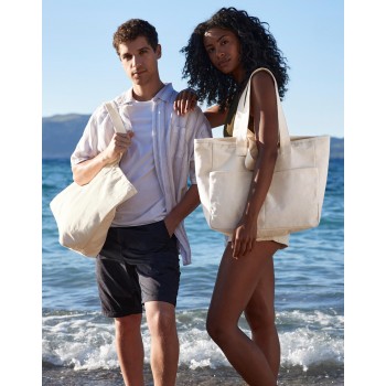 Double Handle Cargo Pocket Tote