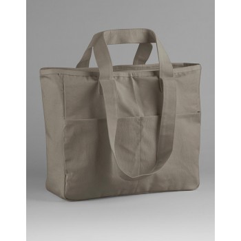 Double Handle Cargo Pocket Tote