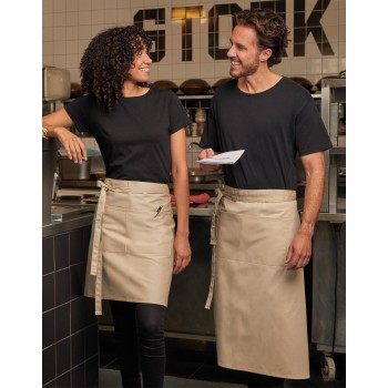 ROME - Medium Length Bistro Apron with Pocket