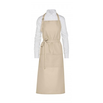 AMSTERDAM - Recycled Bib Apron with Pocket