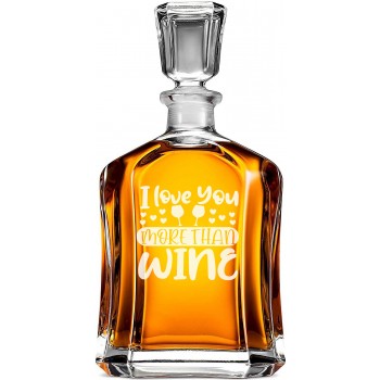 Viskija Karafe ar Uzrakstu - 