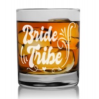 60. Dzimšanas Dienas Dāvana Vīriešiem  ar Gravējumu - "Bride Tribe" ,Personalizēta glāze vīriešiem 270ml