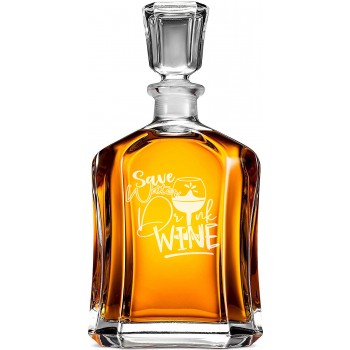 Tekilas Dekanteris ar Uzrakstu - 