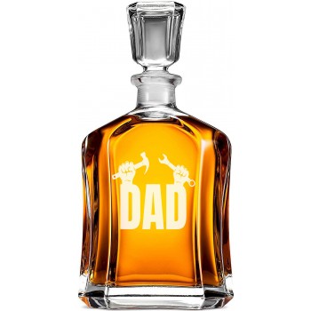 Viskija Karafe Moderna ar Uzrakstu - 