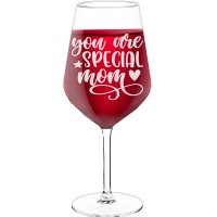 Personalised Wine Glass For Women With Engraved Text - "You Are Special Mom-2", Wine Gift Idea, Size 530ml